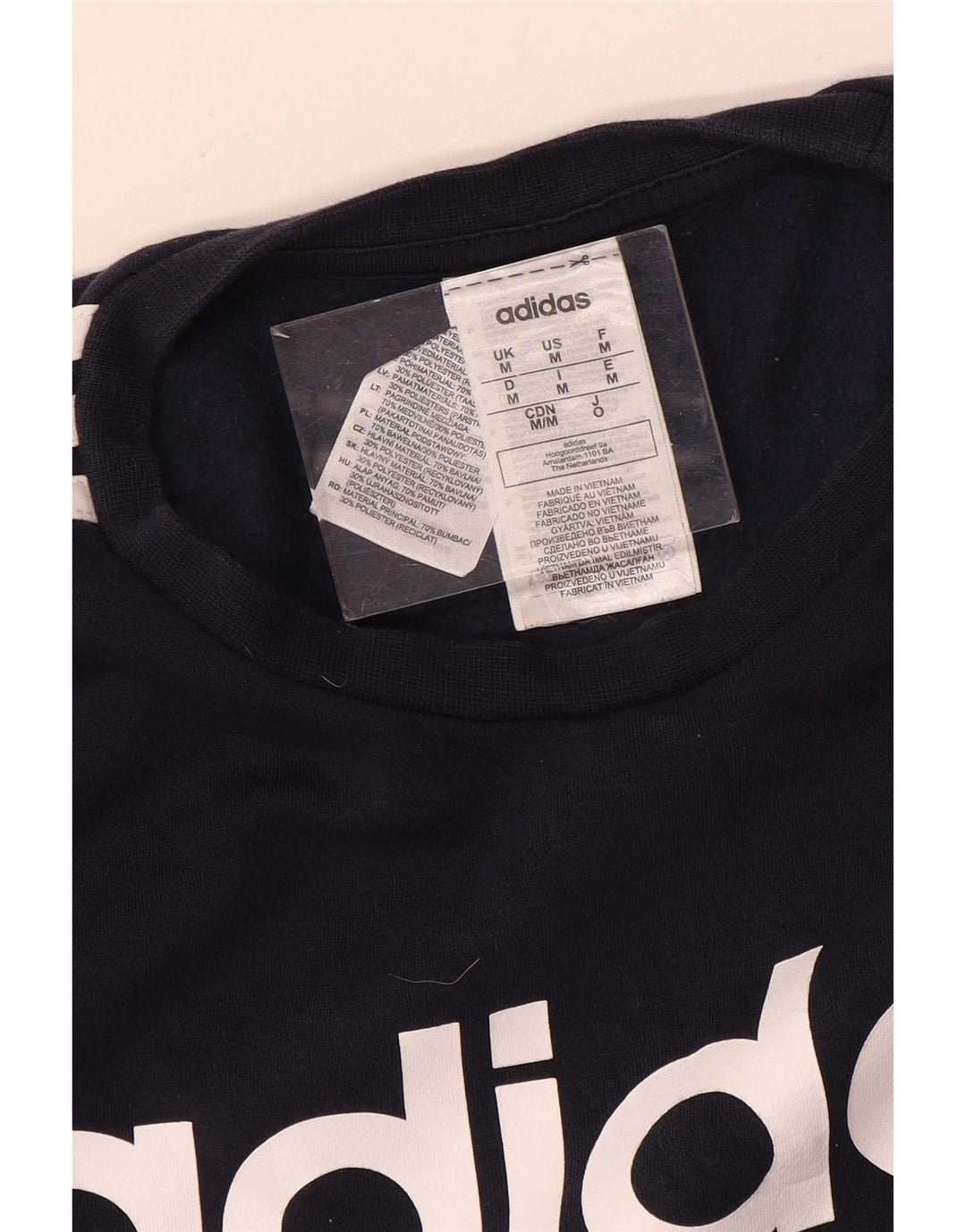 Adidas Męska bluza sweterkowa, średni granatowy poliester