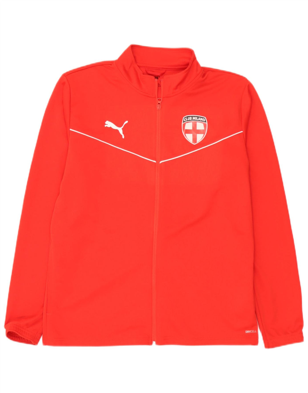 Męska kurtka dresowa Puma Club Milano, duża, czerwona, poliester