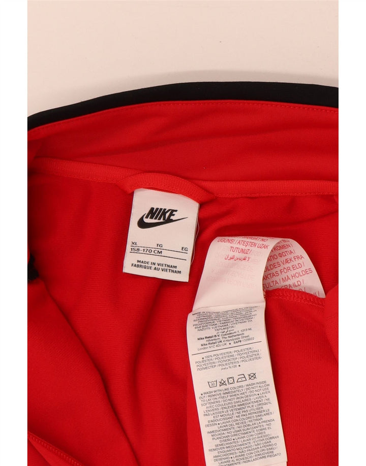 Chłopięca kurtka dresowa Nike 13-14 lat XL, czerwony, kolorowy poliester