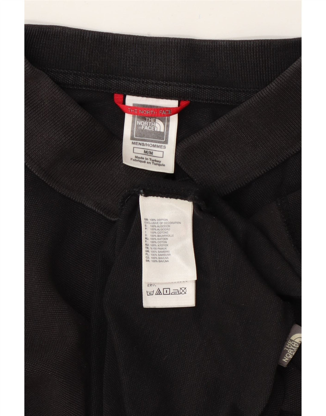 Męska koszulka polo The North Face, średnia czarna, bawełniana