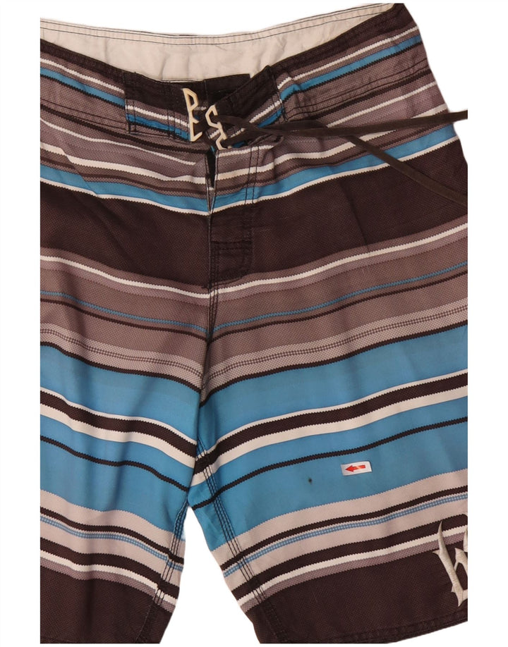 Męskie spodenki kąpielowe BILLABONG z grafiką, poliester w szare paski