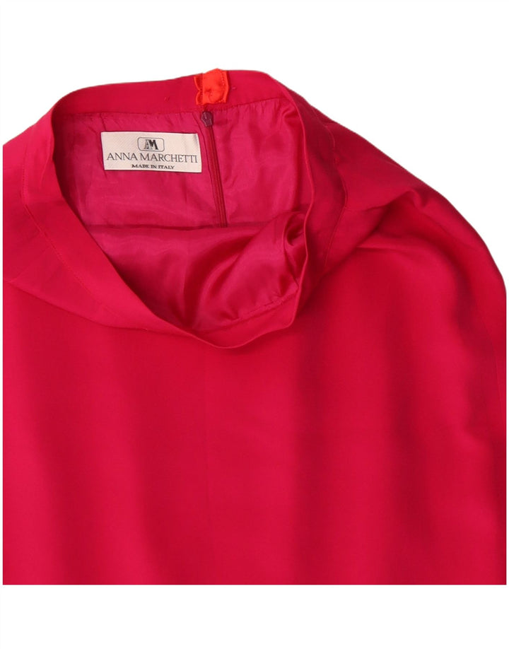 Vintage damska spódnica ołówkowa W28 średni róż