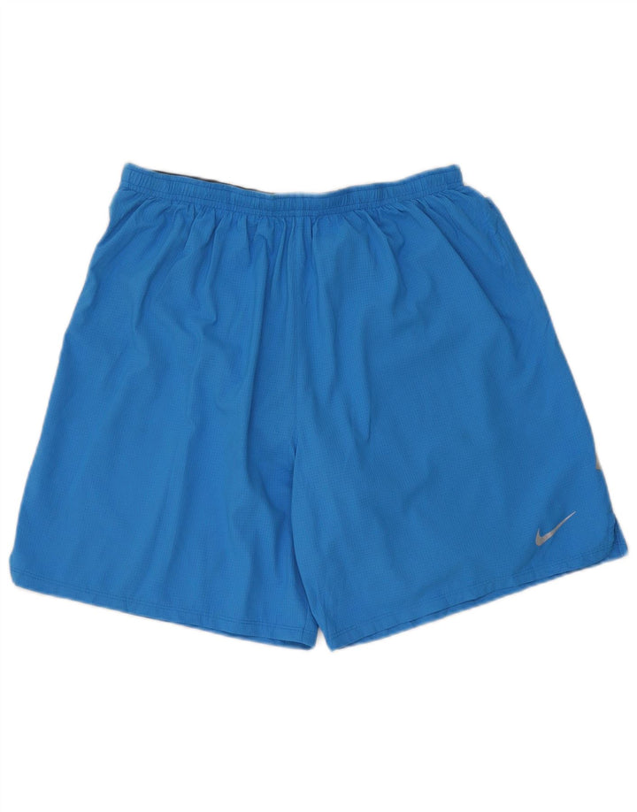 Męskie spodenki sportowe Nike Dri Fit, duże, niebieskie, z poliestru