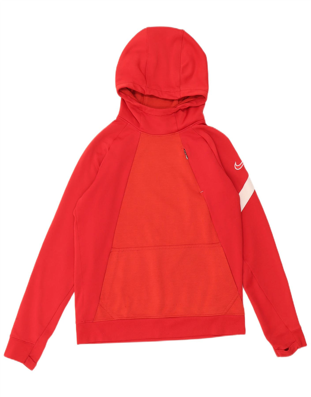 Chłopięca bluza z kapturem Nike Dri Fit, duża, czerwona, poliester, 12-13 lat