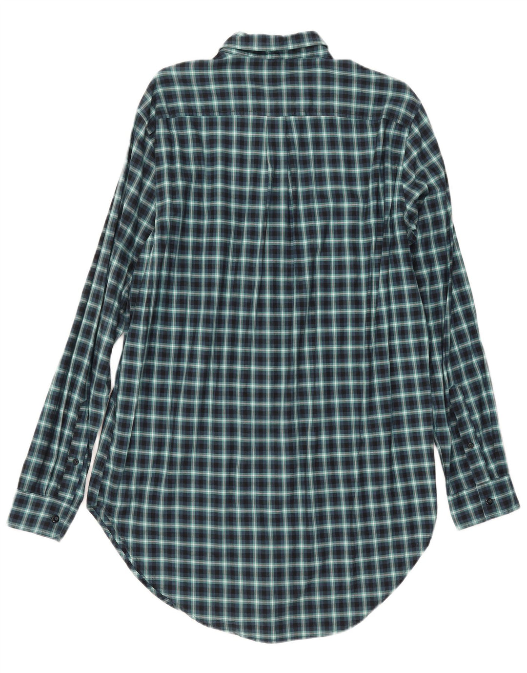 Męska wysoka koszula flanelowa Benetton, duża, granatowa kratka