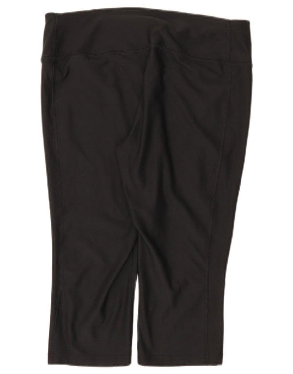 Damskie legginsy Nike Capri UK 14, duże, czarne, poliestrowe, sportowe