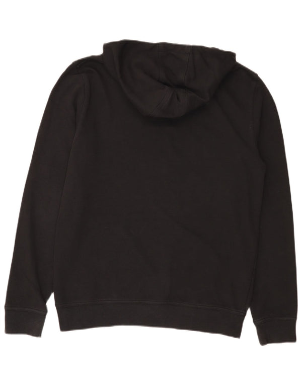 Męski sweter z kapturem i grafiką Barbour, mały, czarny, bawełniany