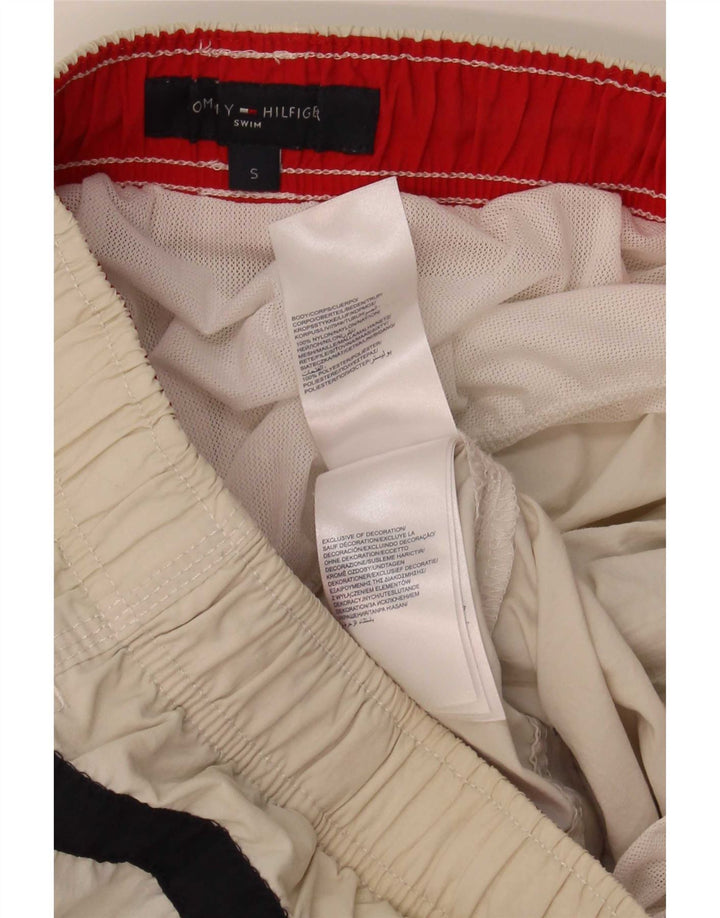 Męskie spodenki kąpielowe Tommy Hilfiger, mały beżowy poliester z blokami kolorów