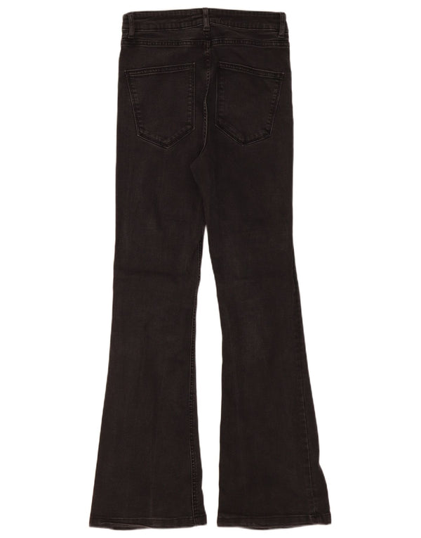 Damskie jeansy rozkloszowane Zara EU 38 Small W28 L31 Czarna bawełna