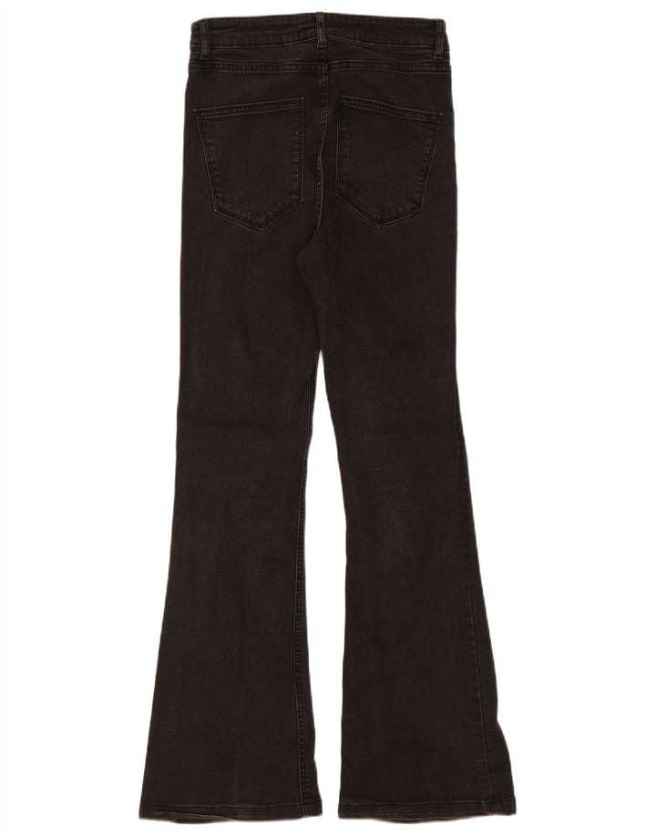 Damskie jeansy rozkloszowane Zara EU 38 Small W28 L31 Czarna bawełna