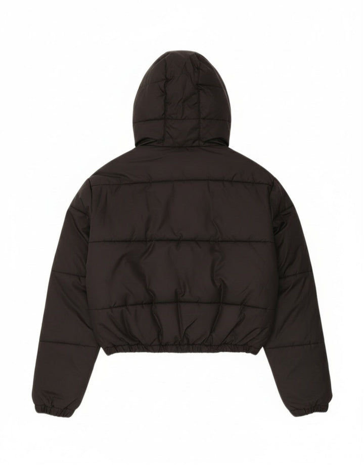 Damska, oversize'owa, wyściełana kurtka z kapturem Ellesse UK 6 XS, czarna, poliester