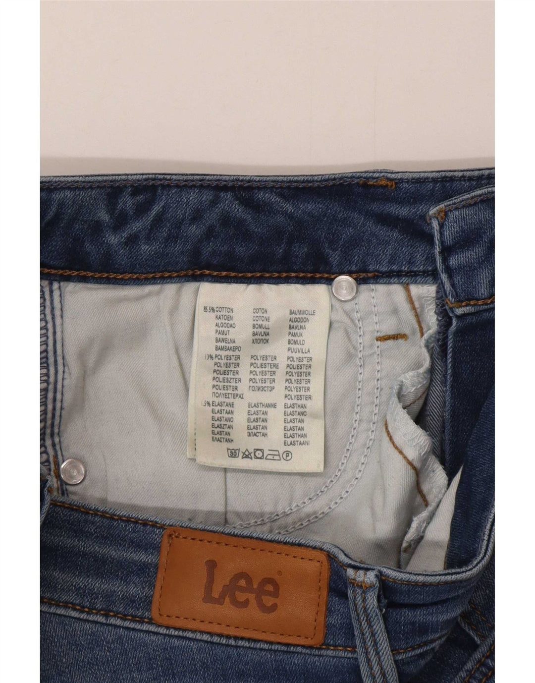 Damskie jeansy Lee Scarlett W27 L26 Niebieskie bawełniane