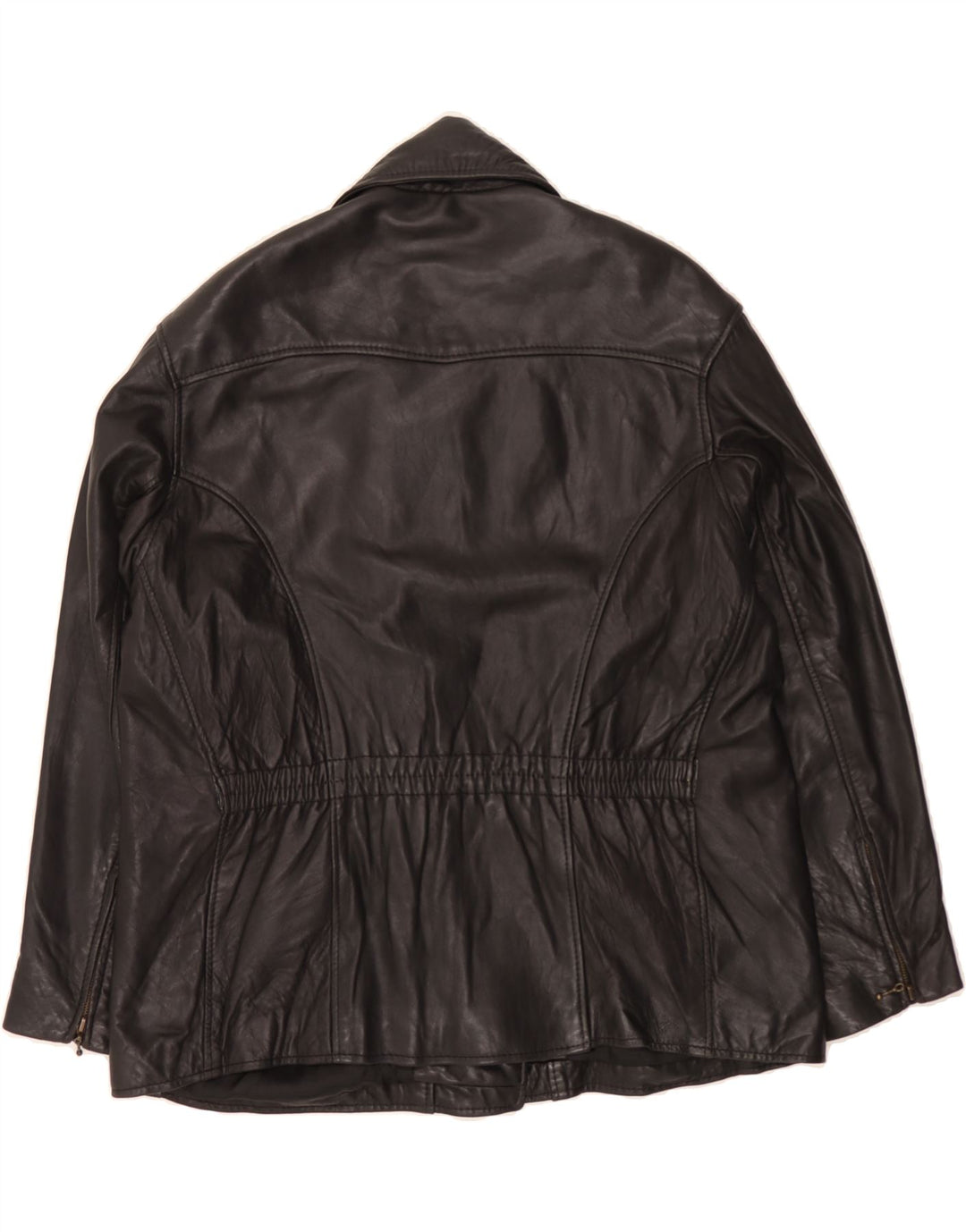 VINTAGE Mens Leather Jacket UK 42 XL Black Leather Vintage Vintage and Second-Hand Vintage from Messina Hembry 