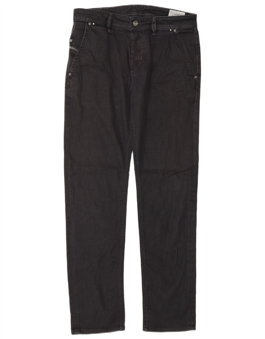Diesel Męskie Bhetto Stretch Straight Jeans W33 L34 Czarna bawełna