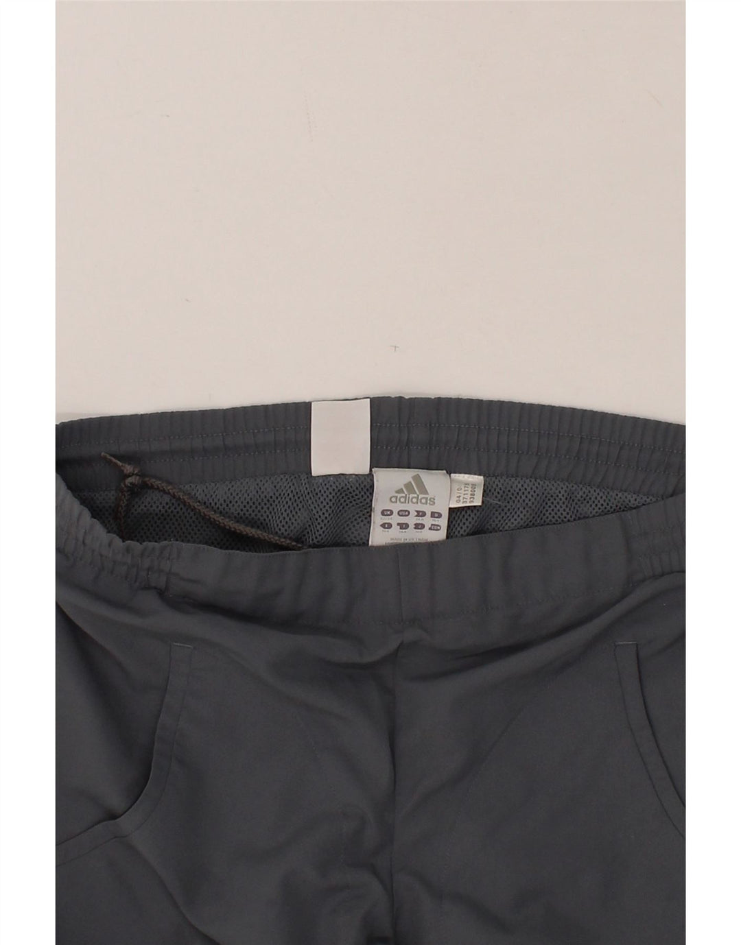 ADIDAS Boys Tracksuit Trousers 13-14 Years Grey Polyester Vintage Adidas and Second-Hand Adidas from Messina Hembry 