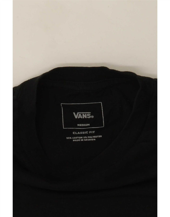 T-shirt męski Vans o klasycznym kroju, bawełniany, średnioszary, z blokami kolorów