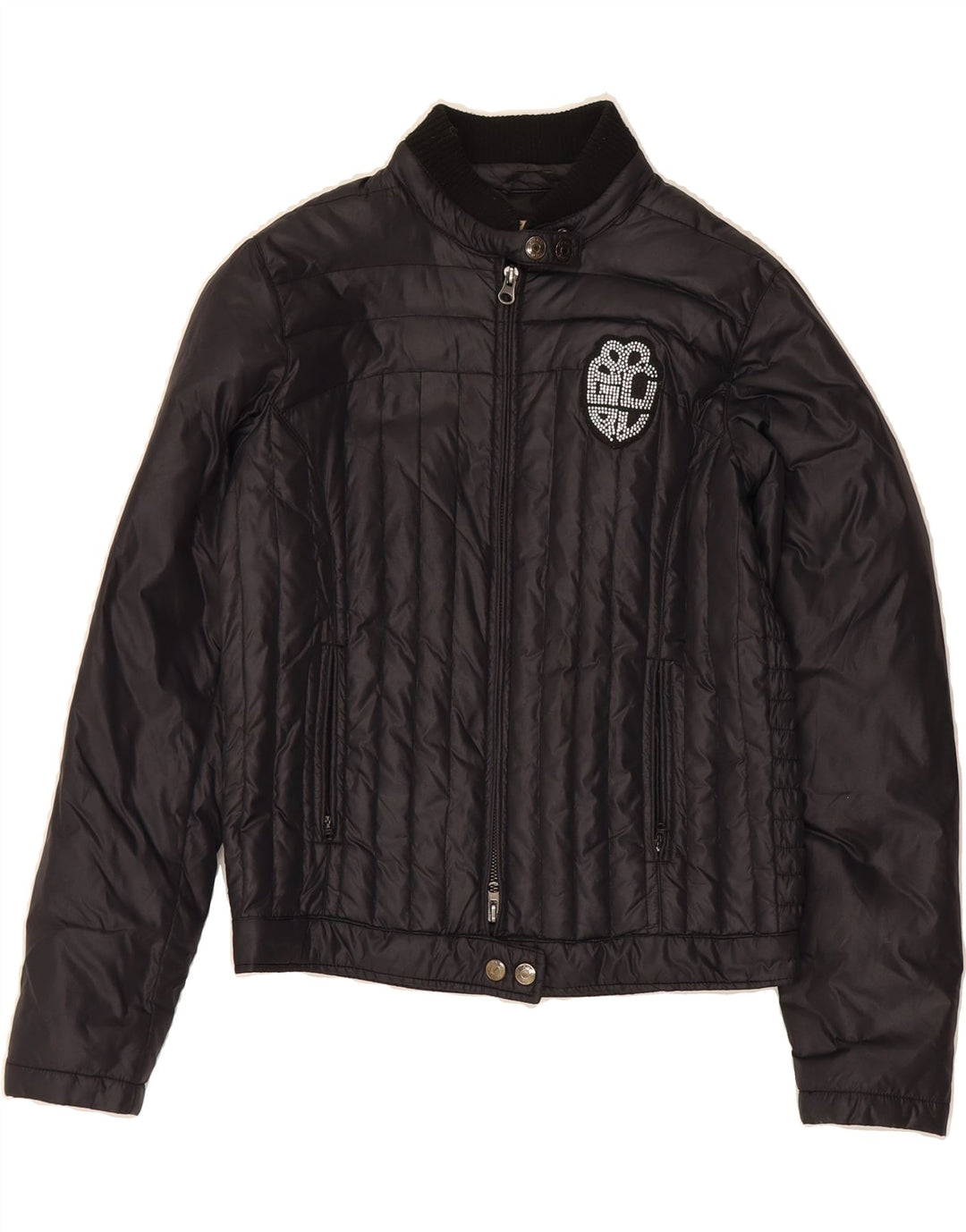 GURU Womens Padded Jacket UK 6 XS Black Polyamide Vintage Guru and Second-Hand Guru from Messina Hembry 