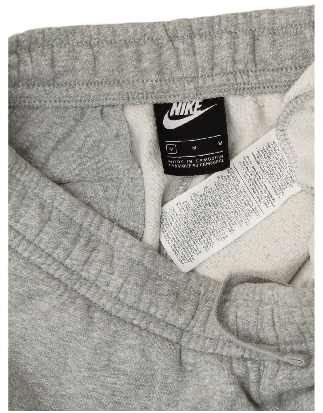 Męskie spodnie dresowe Nike, średnioszare, bawełniane