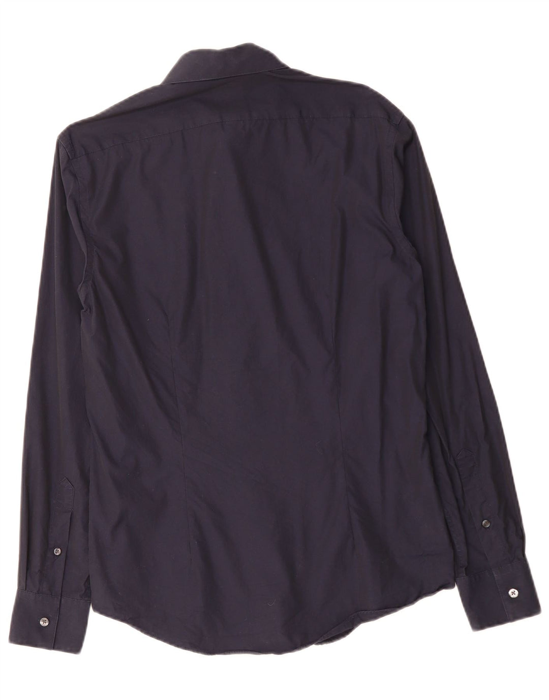 CALVIN KLEIN Męska koszula slim fit, mała, granatowa, bawełniana