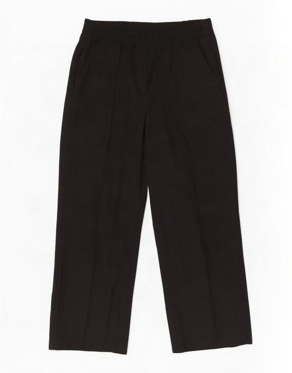 Marks & Spencer Damskie spodnie codzienne z szerokimi nogawkami UK 18 XL W36 L29 Czarne