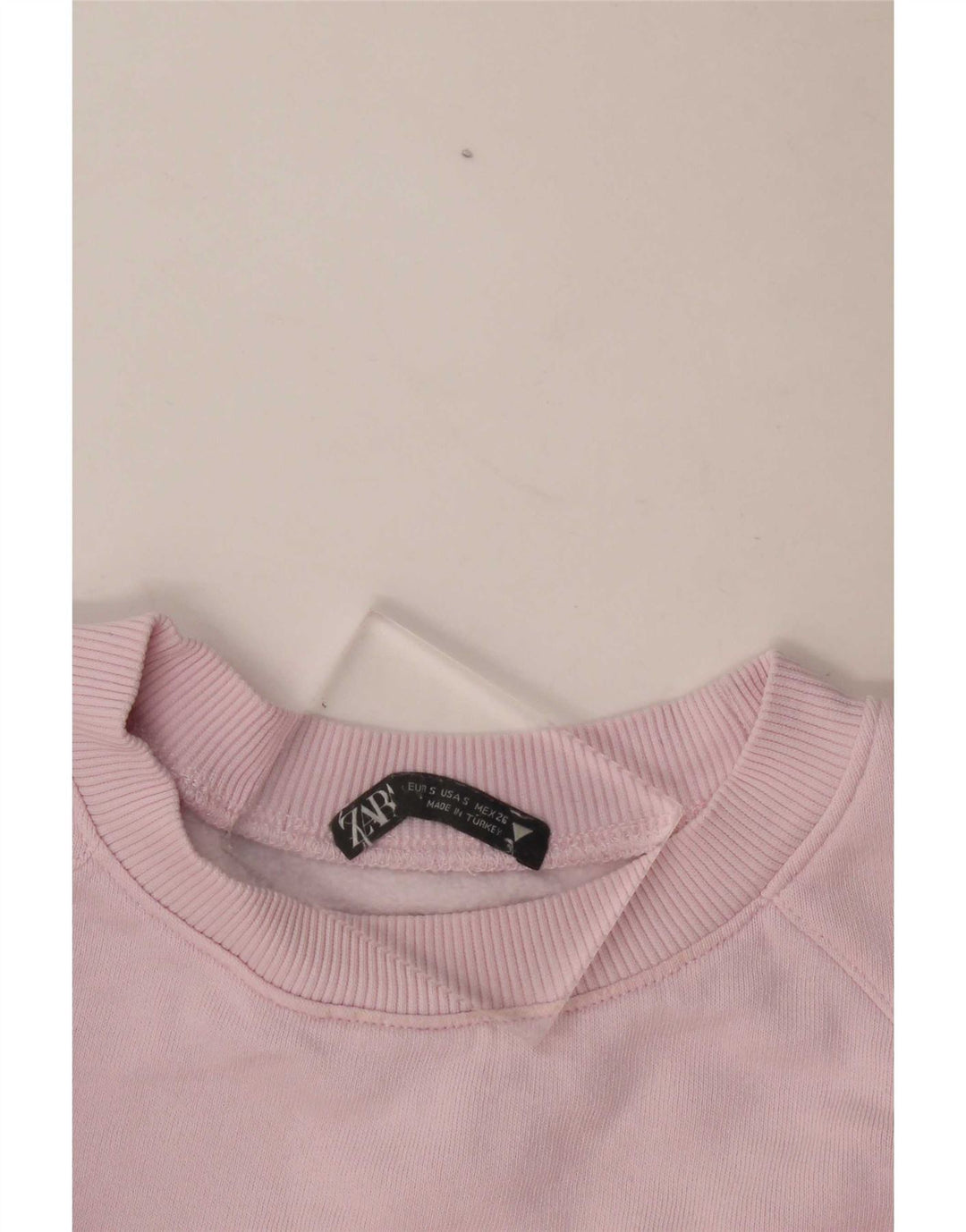 Damski sweter typu Crop Oversize Zara UK 10, mały, różowy