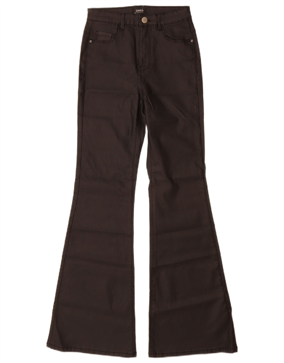 Tylko damskie spodnie typu casual, małe, w26, l30, czarna wiskoza