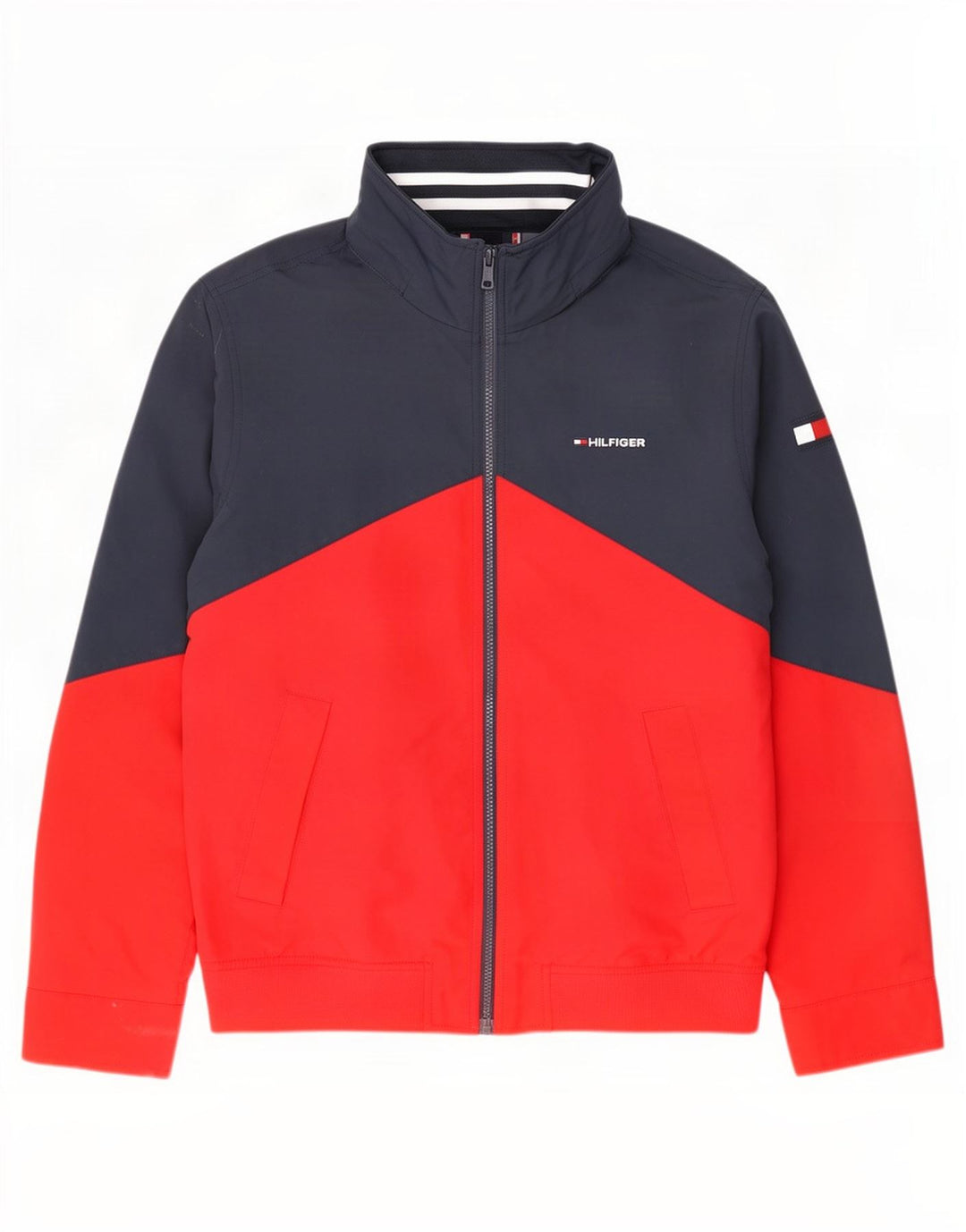 Męska kurtka bomberka z kapturem Tommy Hilfiger UK 38 w kolorze średniego granatu