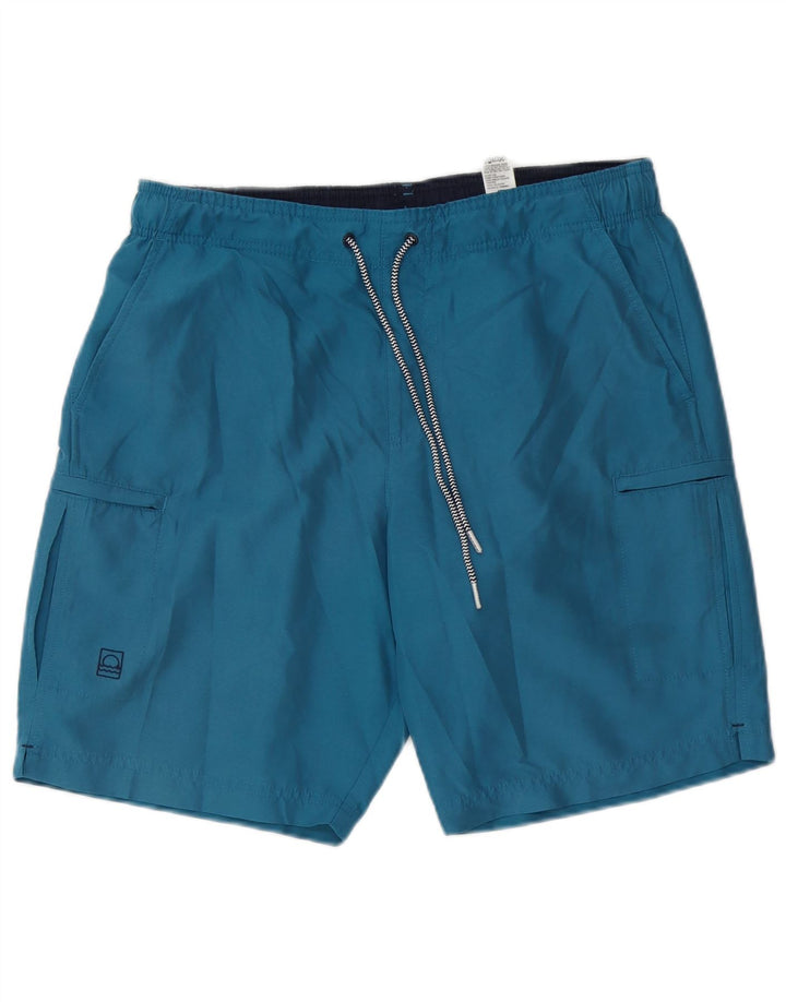 Męskie spodenki kąpielowe Marks & Spencer Peacock Cargo, średni niebieski, poliester