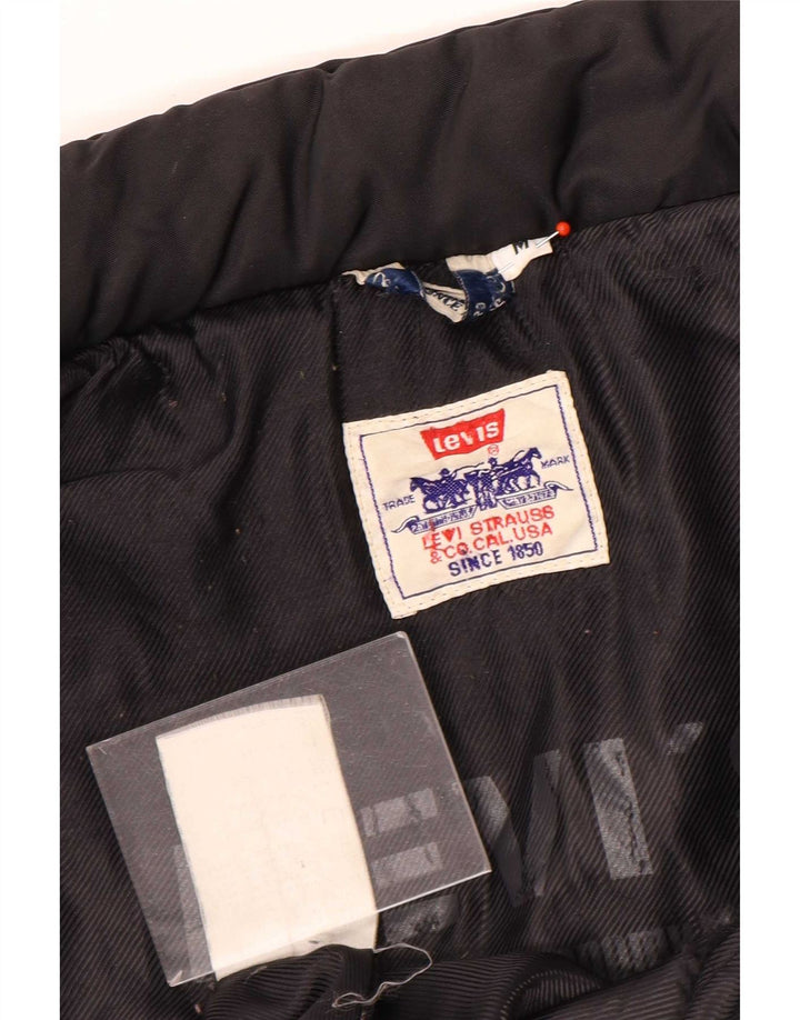 Męska ocieplana kurtka Levi's UK 38, średni czarny poliester