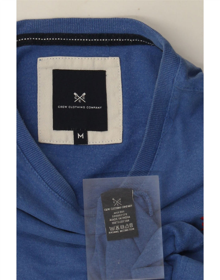 Crew Clothing Męski T-shirt Top Średni Niebieski Bawełniany