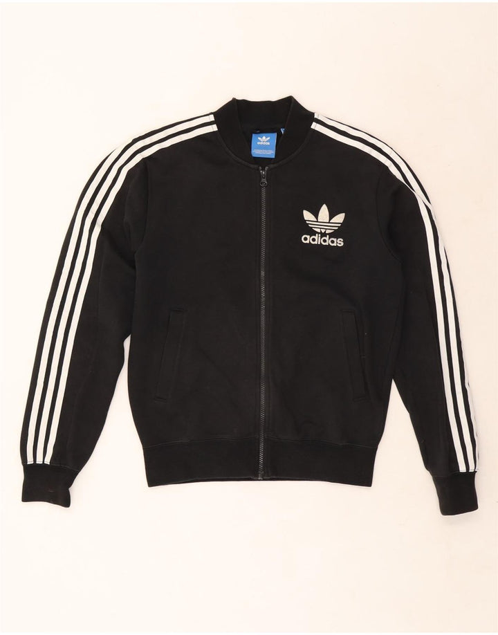 Adidas Męska bluza dresowa, mała, czarna, bawełniana
