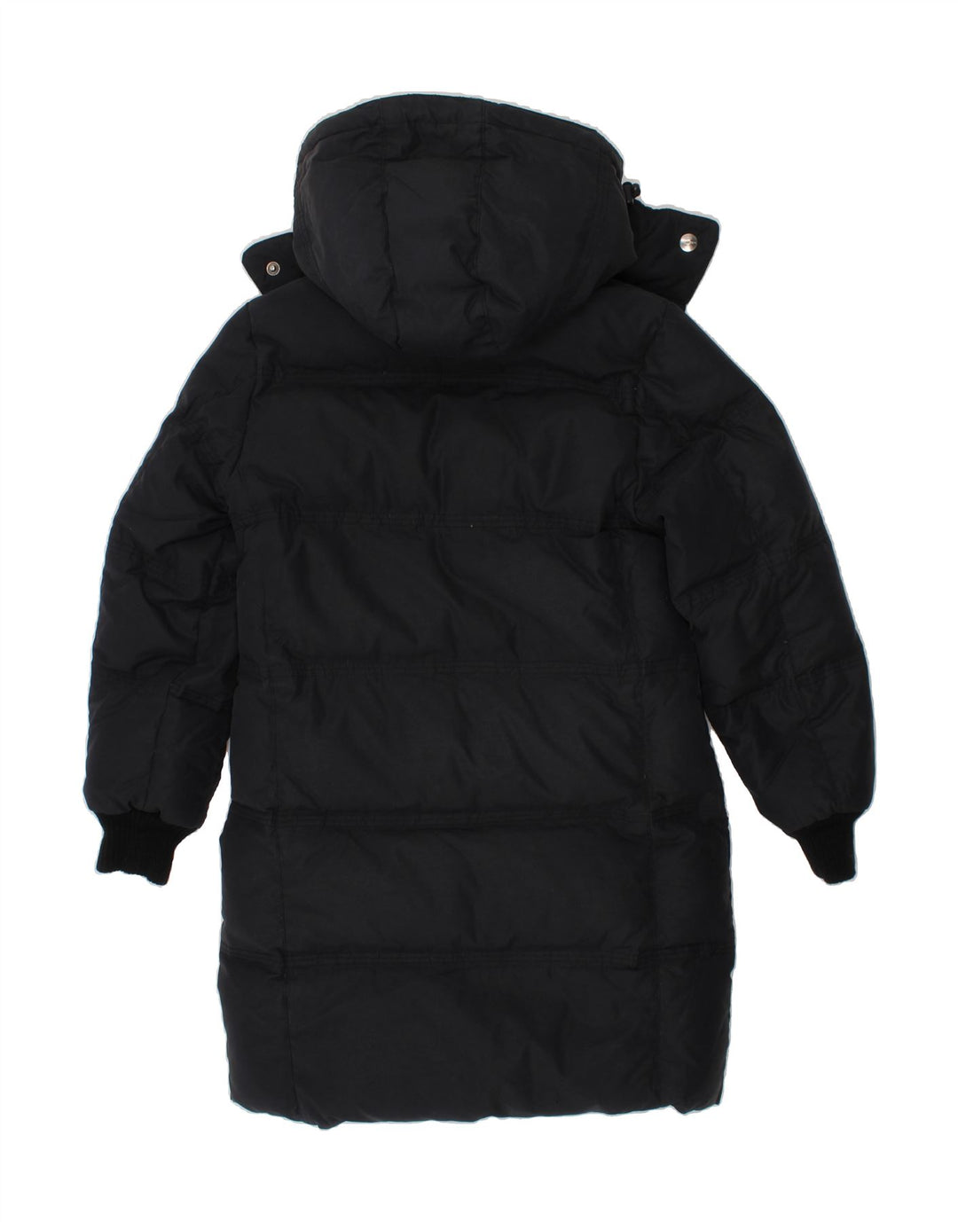 WOOLRICH Girls Hooded Padded Coat 5-6 Years Black Vintage Woolrich and Second-Hand Woolrich from Messina Hembry 