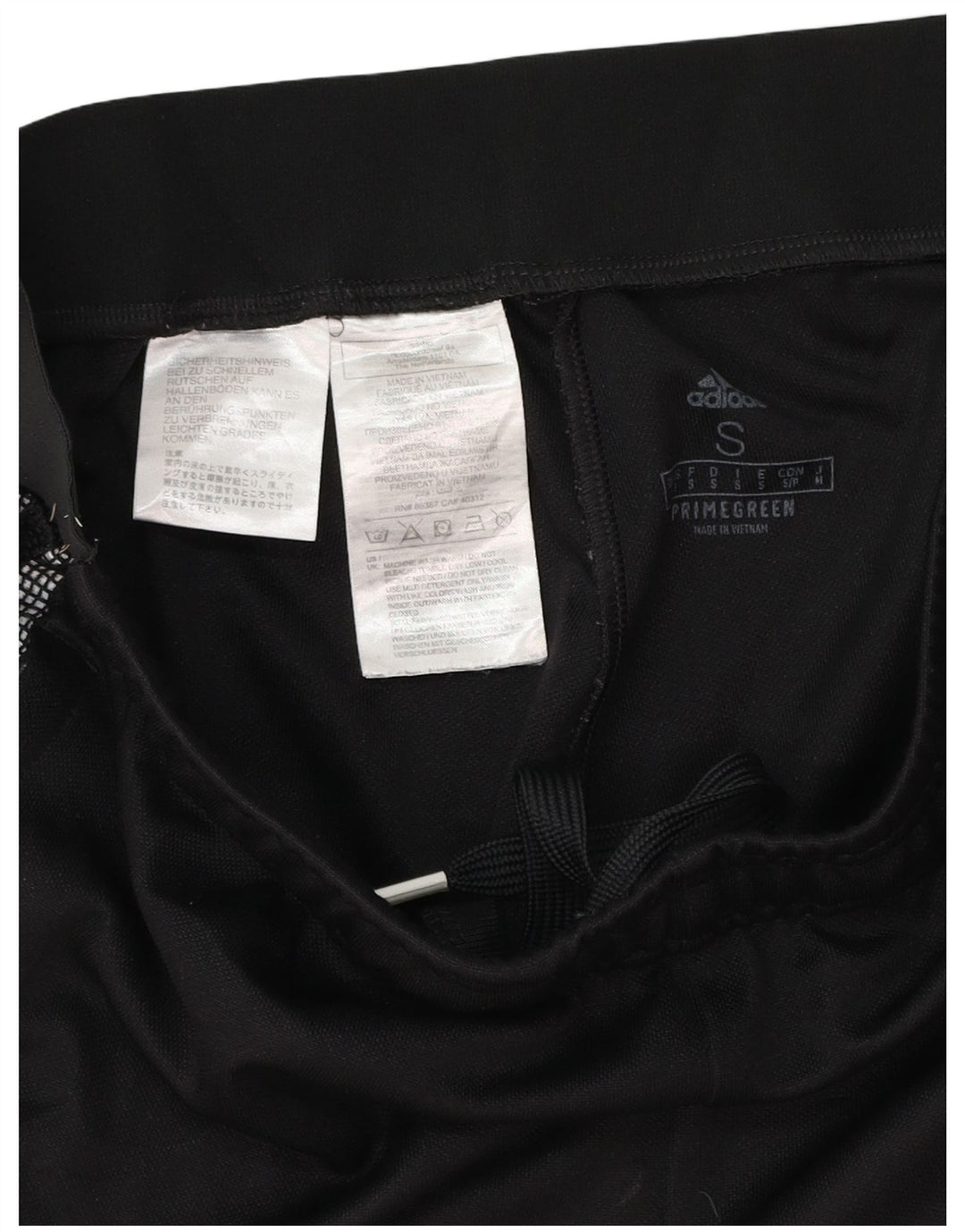 Damskie spodnie dresowe Adidas Aeroready UK 8, małe, czarne, poliestrowe