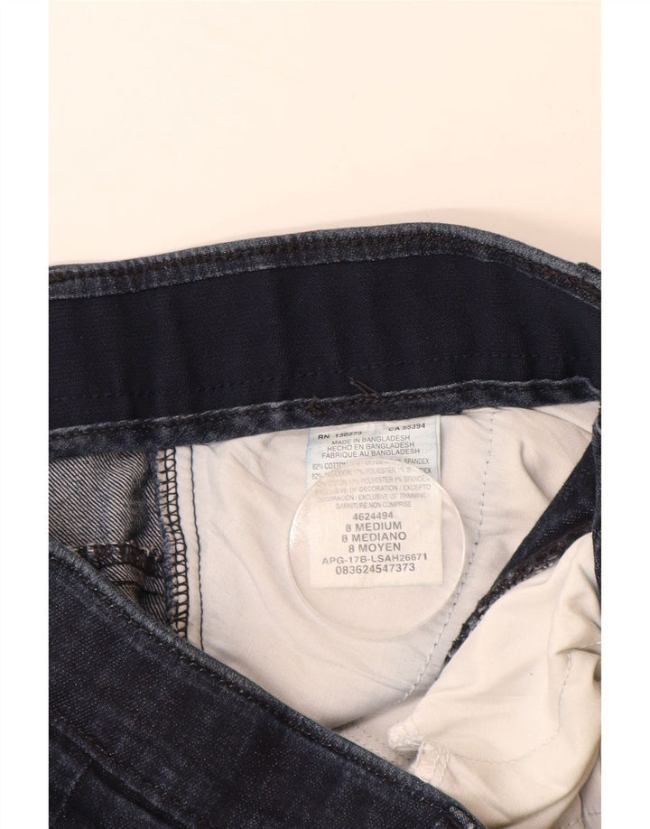 Damskie spodenki jeansowe LEE US 8 Medium W28 Granatowa bawełna