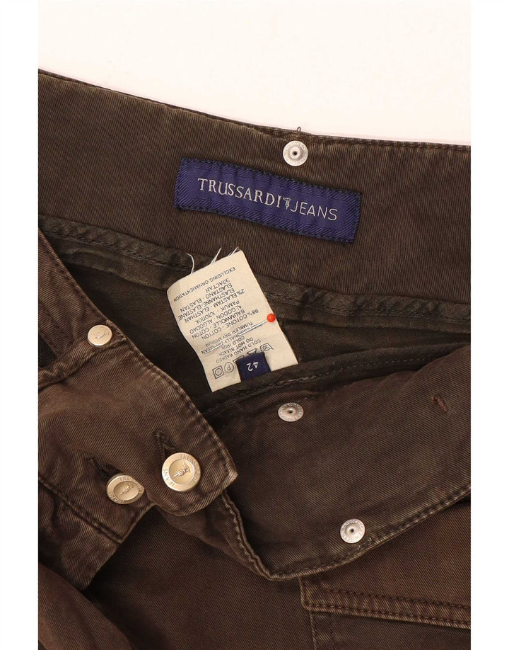 Damska spódnica dżinsowa Trussardi IT 42 Medium W28 Brązowa bawełna