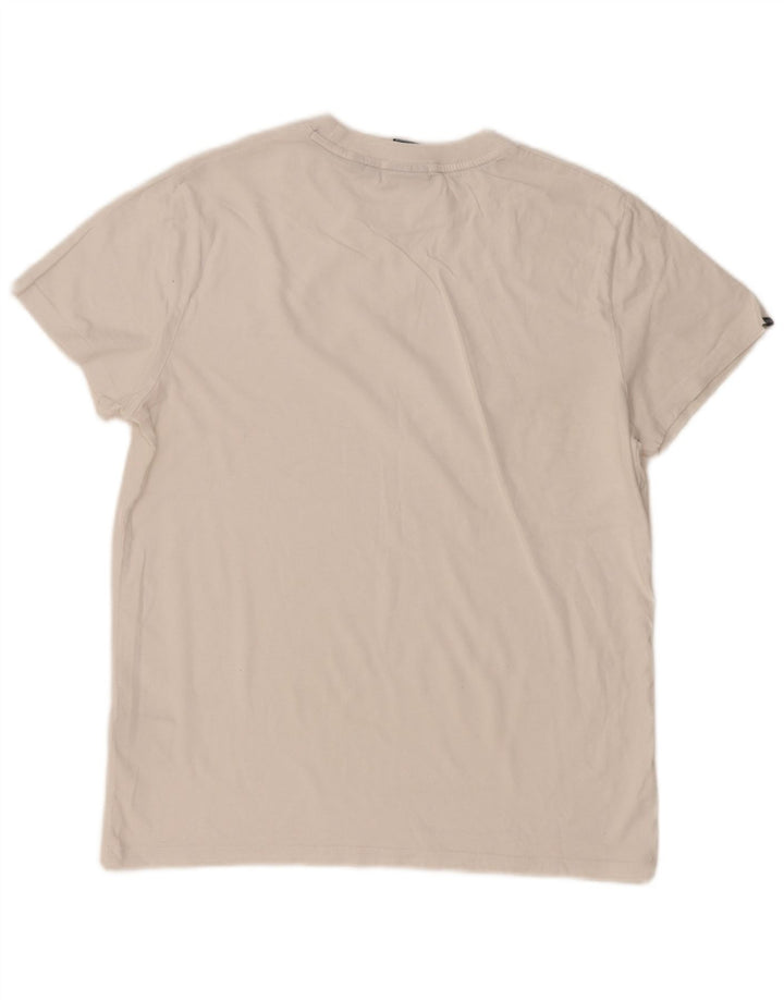T-shirt męski Superdry Średniej wielkości biała bawełna
