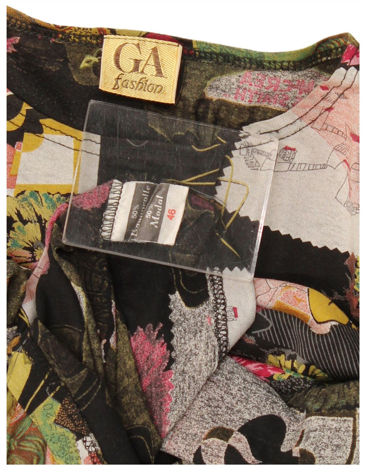 Damska koszulka z grafiką VINTAGE Top EU 46 XL, wielokolorowa bawełna