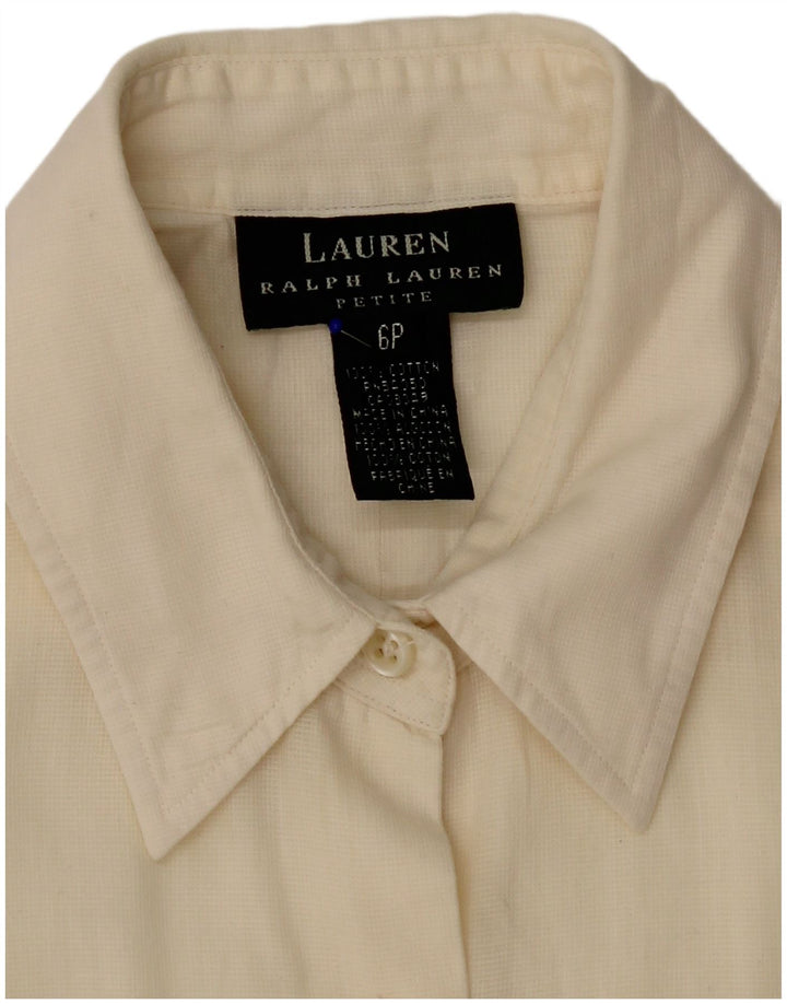 Koszula damska Ralph Lauren US 6, średnia, bawełniana w kolorze złamanej bieli