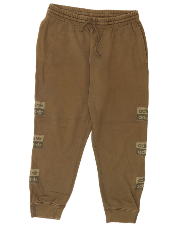 Męskie spodnie dresowe Adidas Graphic Joggers XL Zielone, bawełniane sportowe