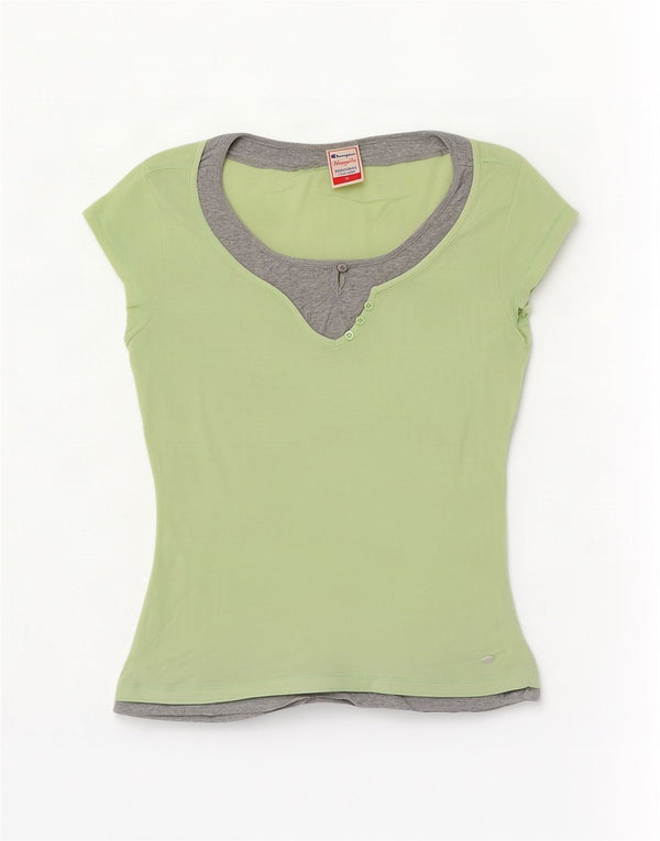 Damska koszulka Champion Heritage Fit Top UK 18 XL w kolorze zielonym