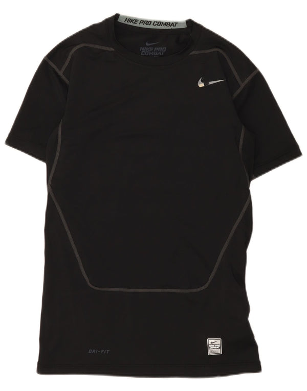 Damska koszulka z grafiką Nike Dri Fit Top UK 16, duży, czarny poliester