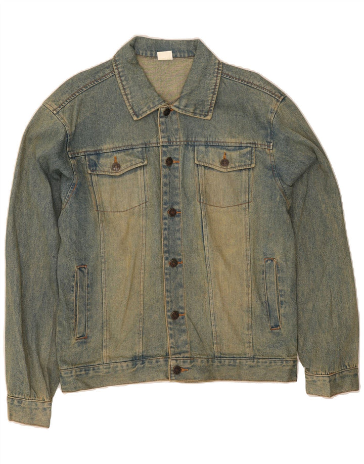 VINTAGE Mens Denim Jacket UK 34/36 XS Blue Cotton Vintage Vintage and Second-Hand Vintage from Messina Hembry 