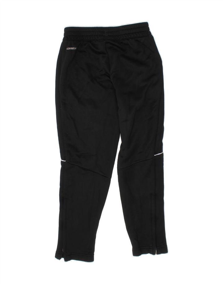 ADIDAS Boys Aeroready Tracksuit Trousers 7-8 Years  Black Polyester Vintage Adidas and Second-Hand Adidas from Messina Hembry 