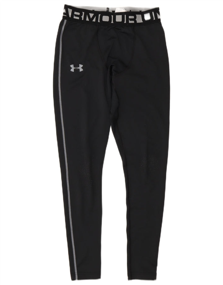 Męskie legginsy Under Armour z grafiką, średni czarny poliester