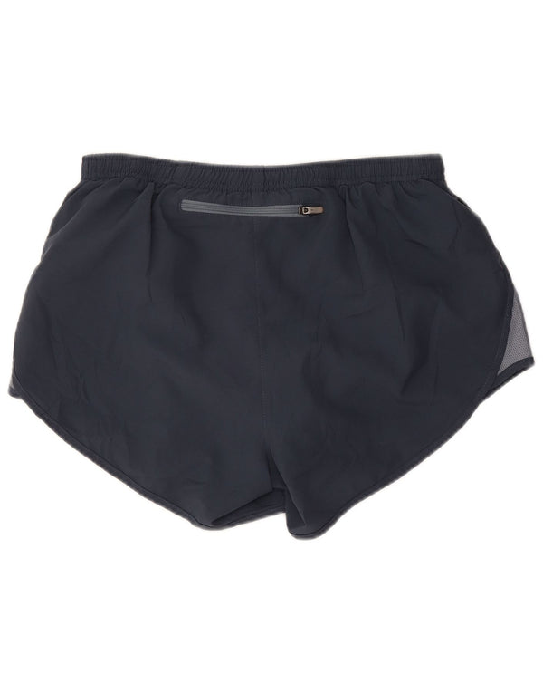 Damskie spodenki sportowe Nike Dri Fit UK 8, małe, granatowe, z poliestru w blokach kolorów