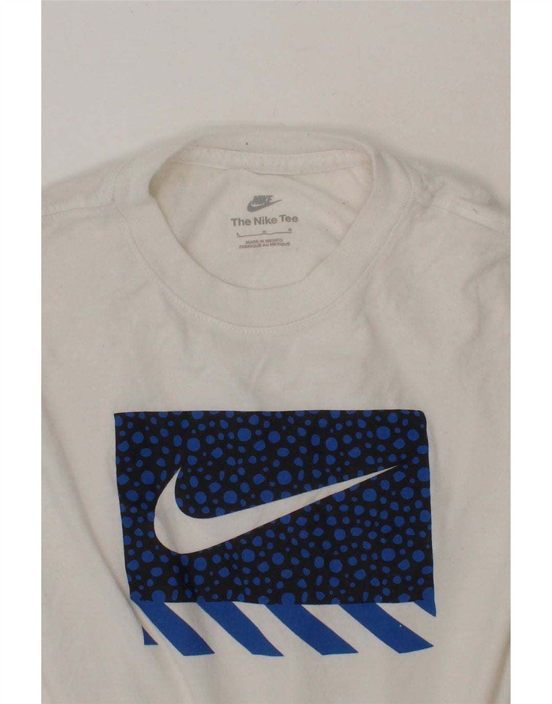 NIKE Boys Graphic T-Shirt Top 12-13 Years Large  White Vintage Nike and Second-Hand Nike from Messina Hembry 