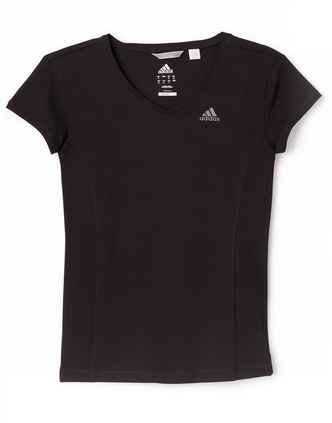Damska koszulka Adidas Climalite Top UK 8, mały, czarny poliester