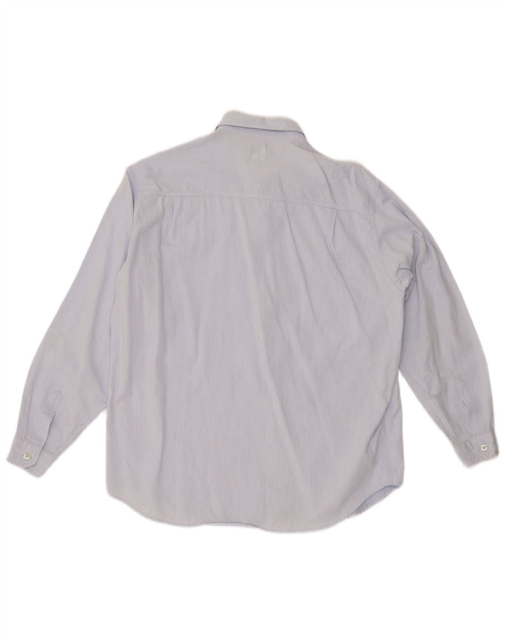 ARMANI JUNIOR Koszula chłopięca 13-14 lat, niebieska, bawełniana w prążki