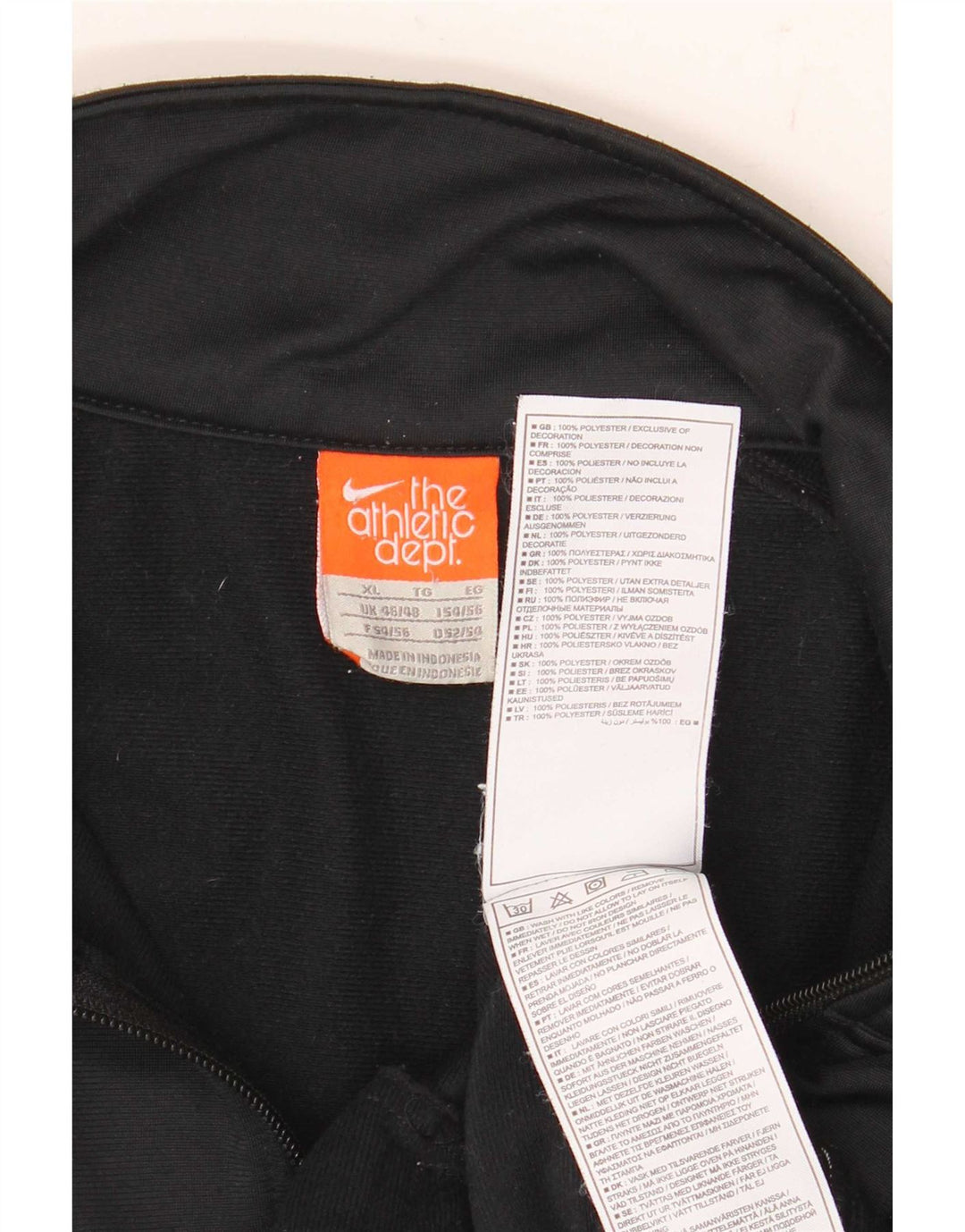Męska kurtka dresowa Nike UK 46/48 XL Czarny poliester z blokami kolorów