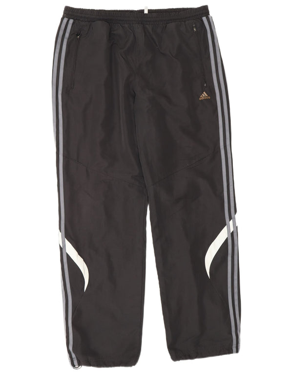 Damskie spodnie dresowe Adidas Clima 365 UK 16, duże, czarne, z blokami kolorów